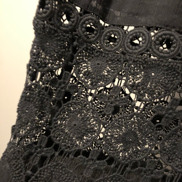 CHELSEA28 Farrah Smocked Cover-Up Maxi Dress- Lg - Picture 6 of 7